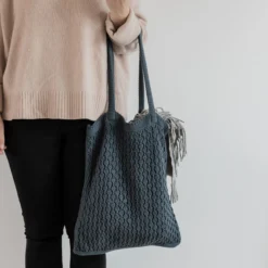 Strikket Net, dark grey