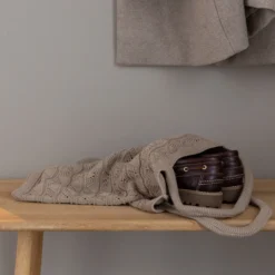 Strikket Net, khaki