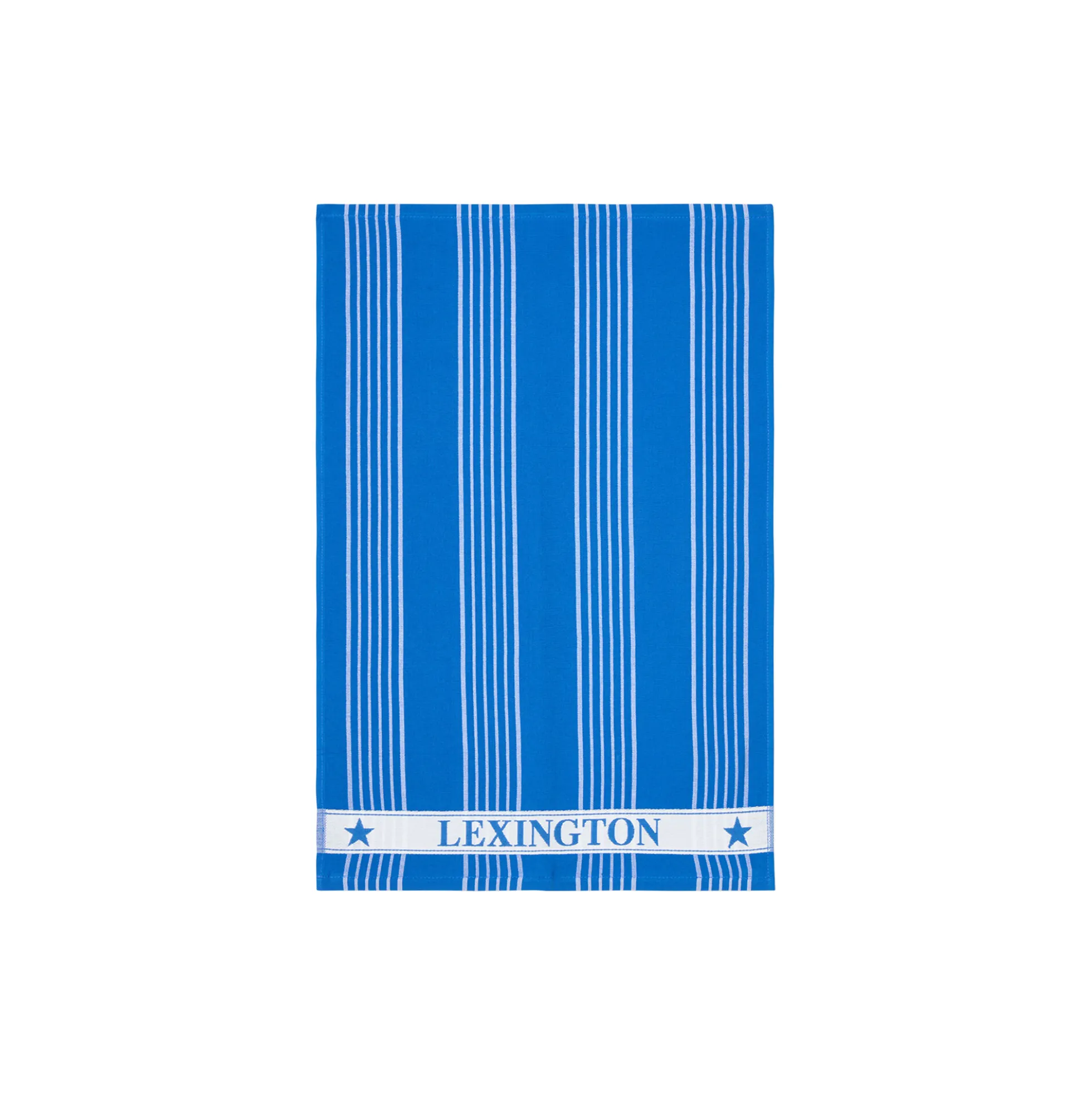 Striped Organic Cotton Terry Kitchen Towel, blue/white