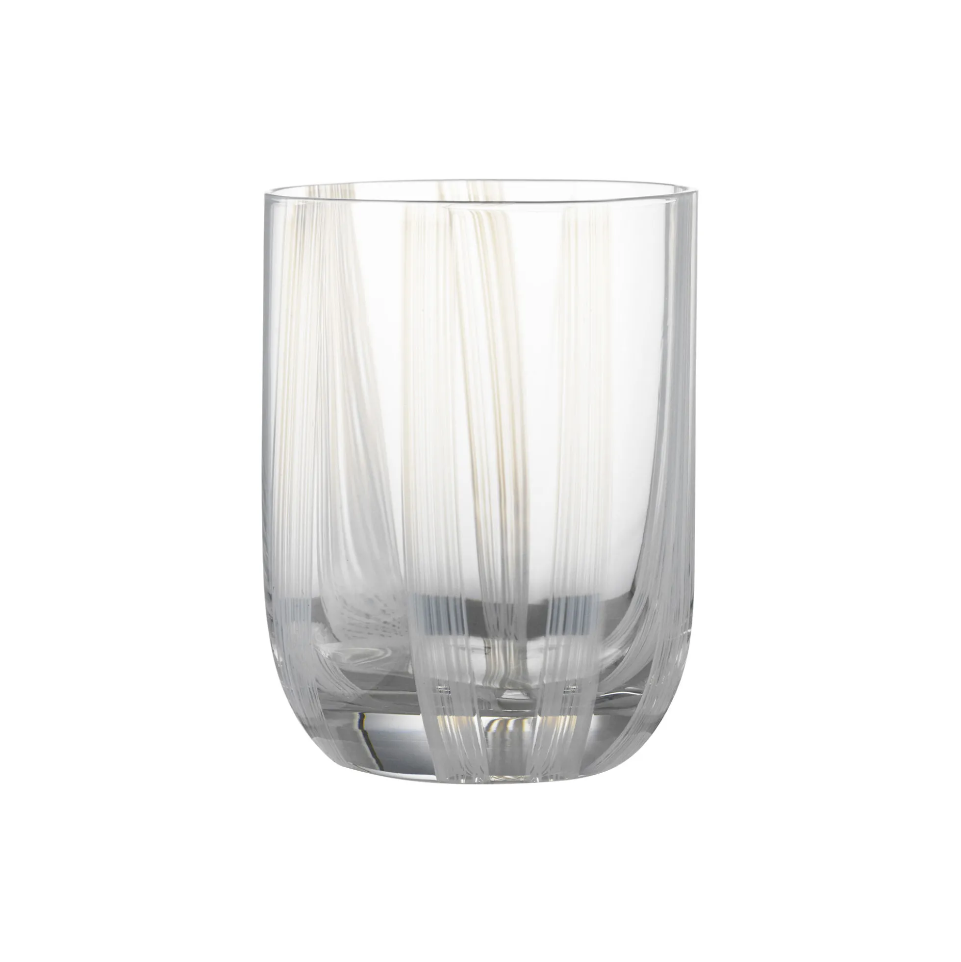 Stripe glas, white stripes