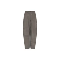 SuedaBBBarel suede pants, taupe grey