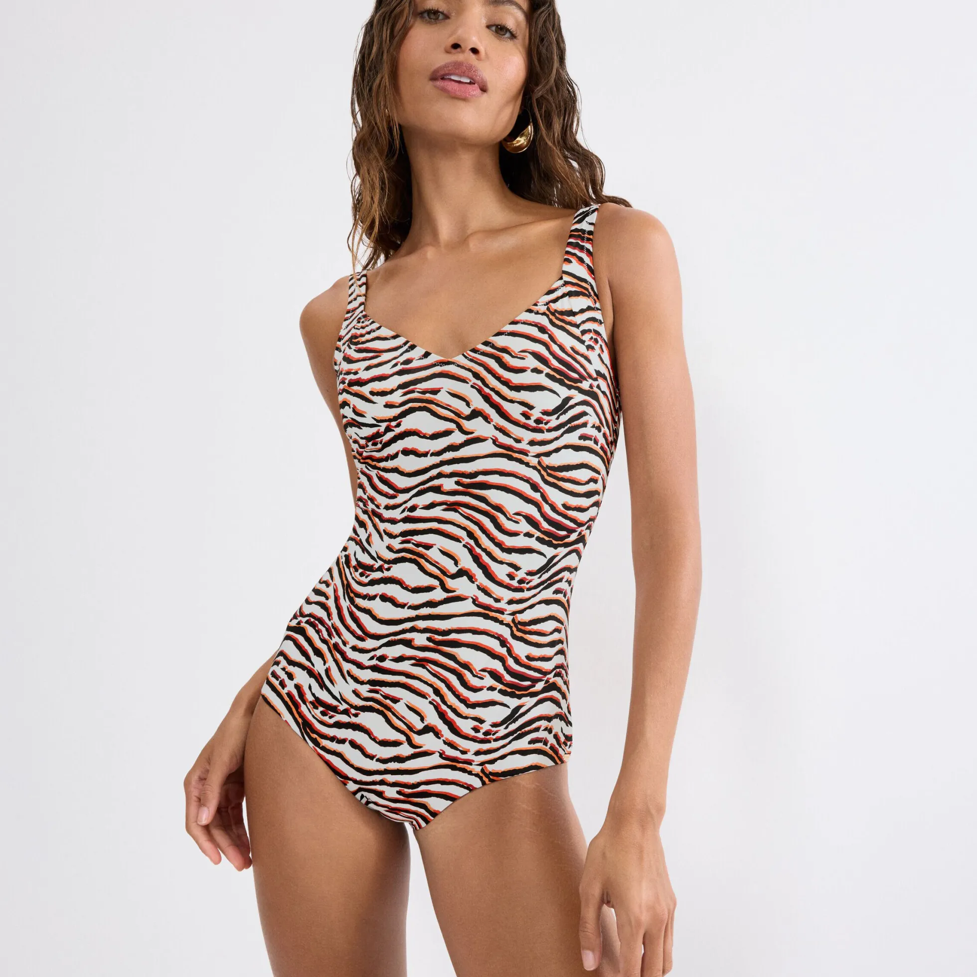 Summer Wild OP, white - dark combination