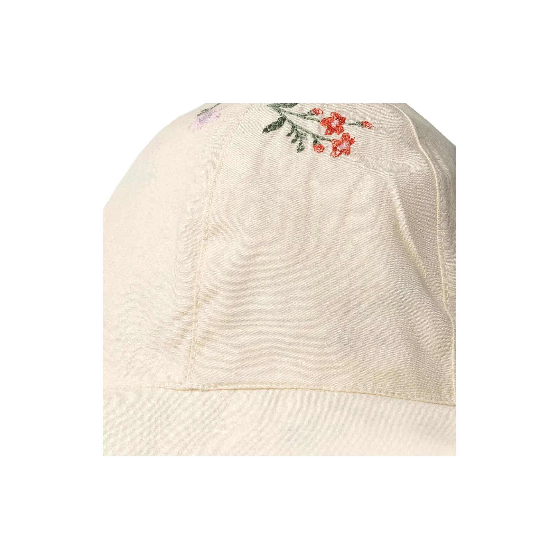 Sun Hat Daisy, ivory embroidery flowers
