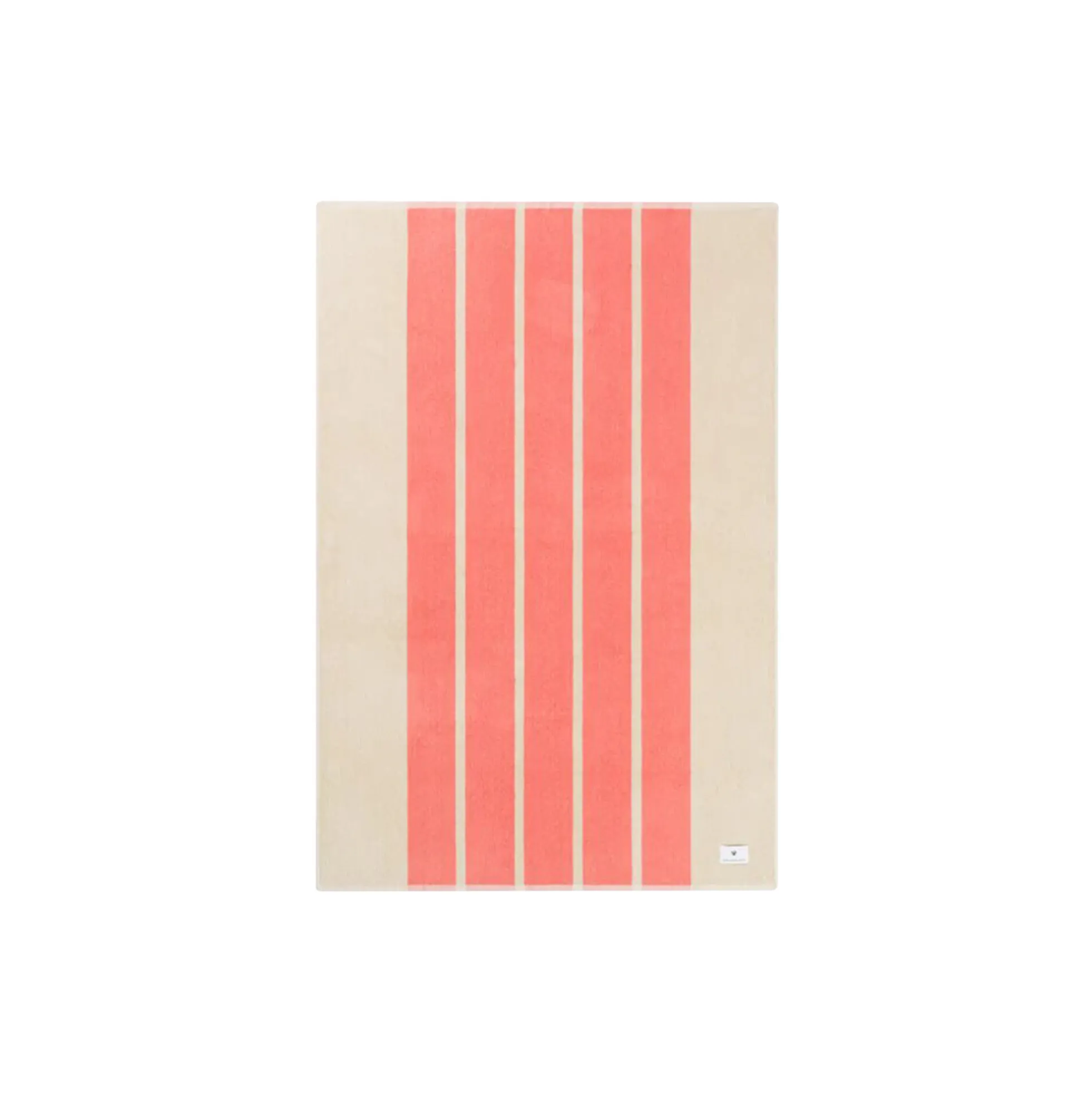 SUN STRIPE strandhåndklæde, coral pink