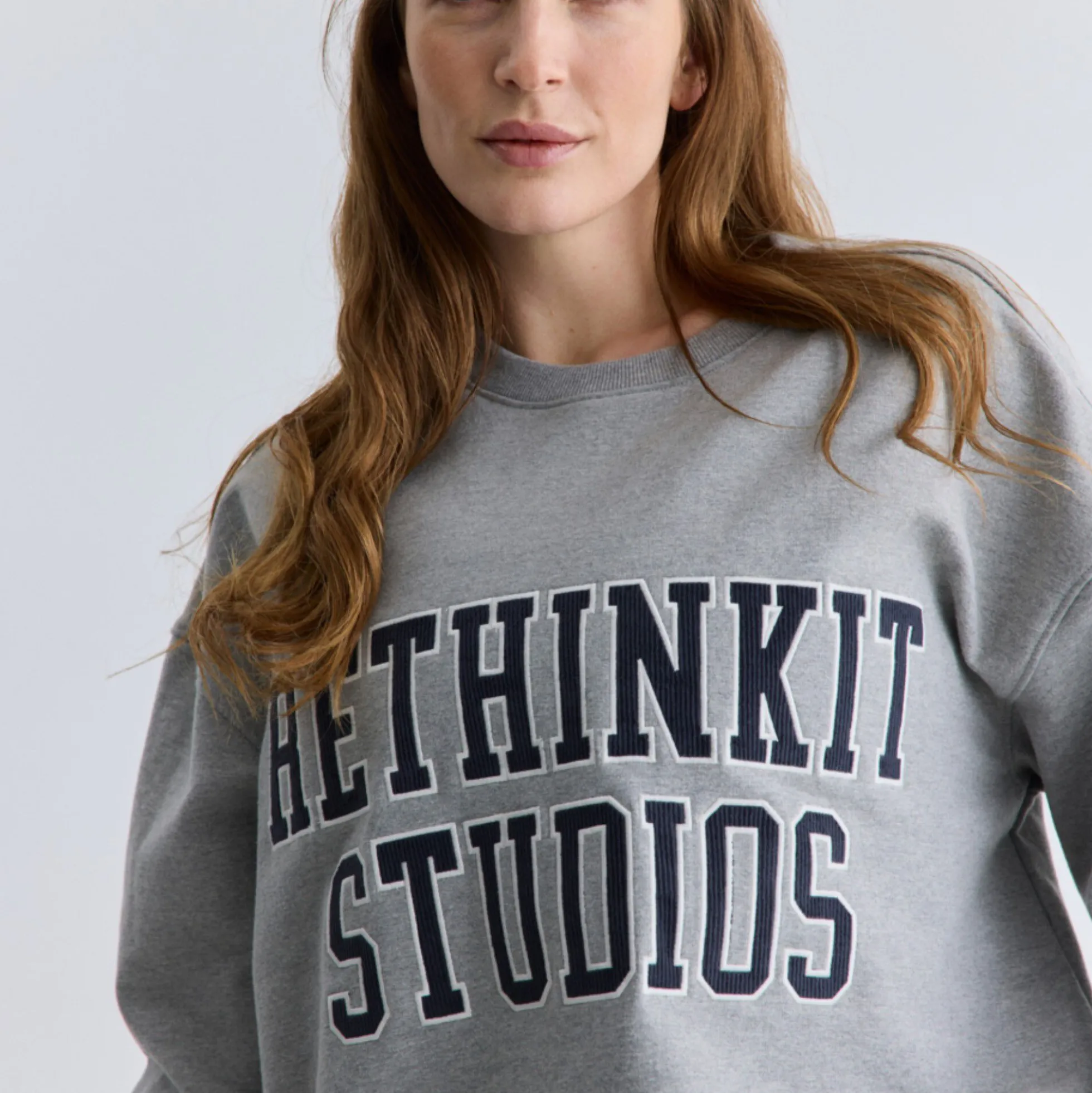 Sweat Shirt Logo, grey melange