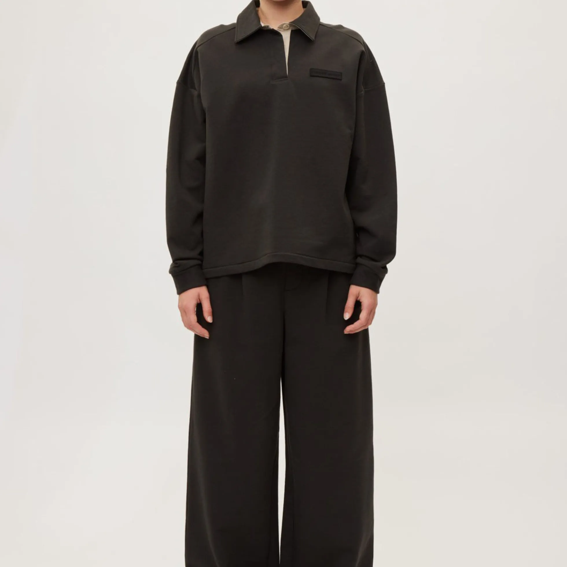 Sweat Shirt Polo One, almost black
