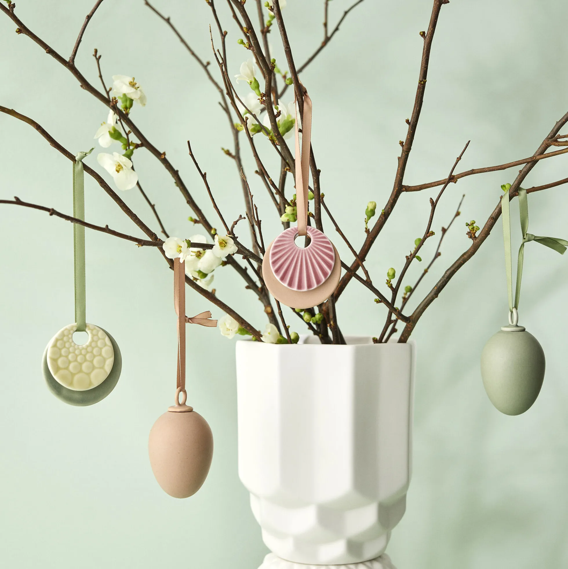 Sweet Stories Ornaments 2 stk, sage