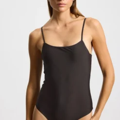 Swimsuit Bandeau Bay, almost black