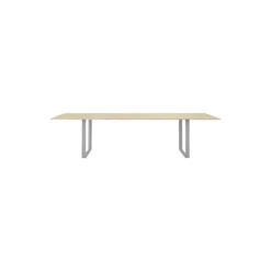 70/70 Table, solid oak/grey