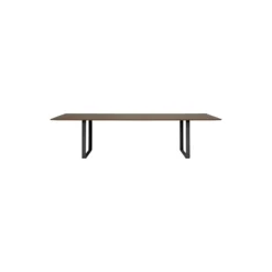 70/70 Table, solid smoked oak/black