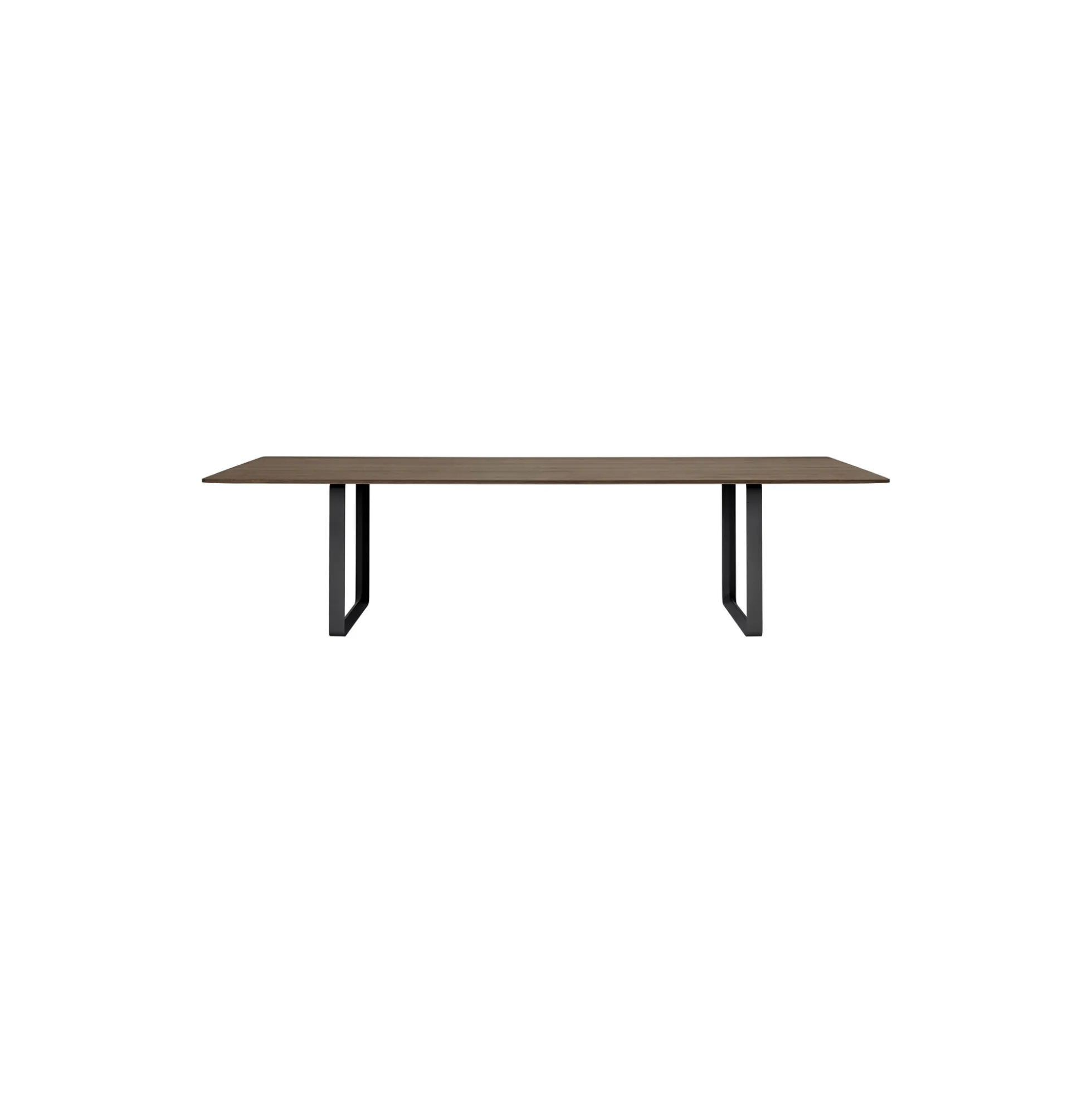 70/70 Table, solid smoked oak/black