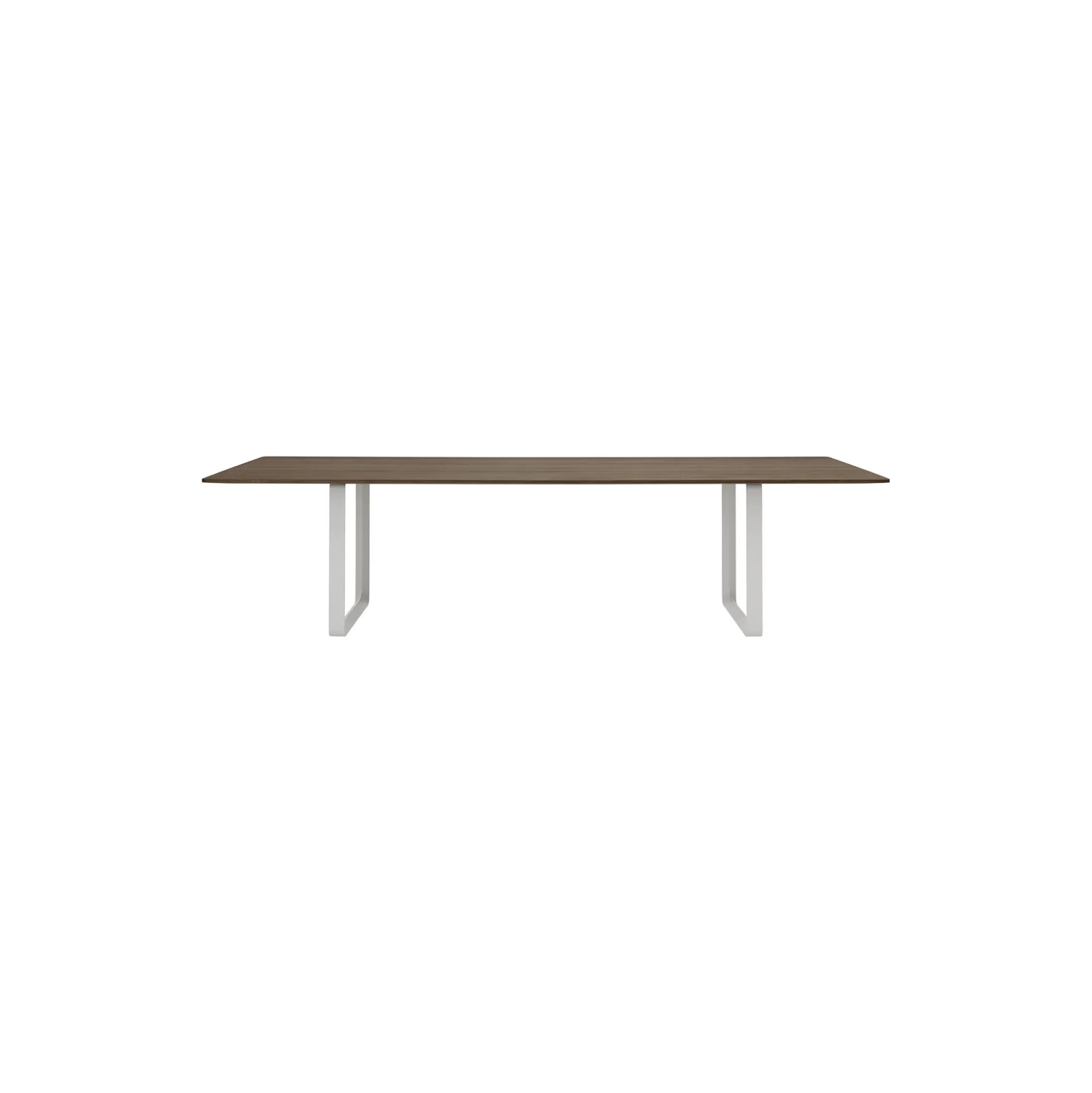 70/70 Table, solid smoked oak/grey