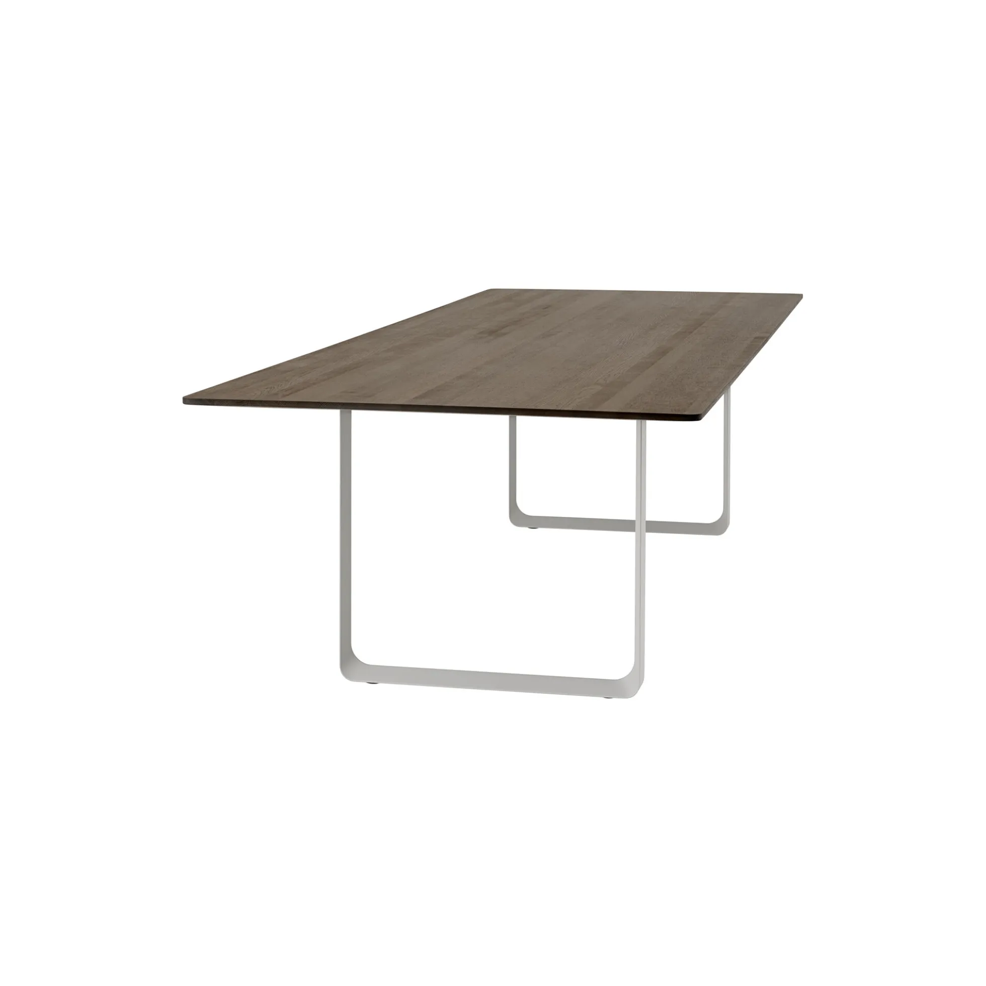 70/70 Table, solid smoked oak/grey
