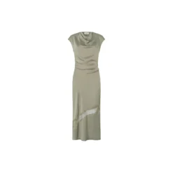 Tailormd lace dress, moss gray