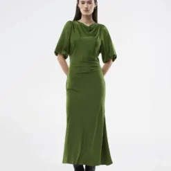 Tailormd SS dress, twist of lime