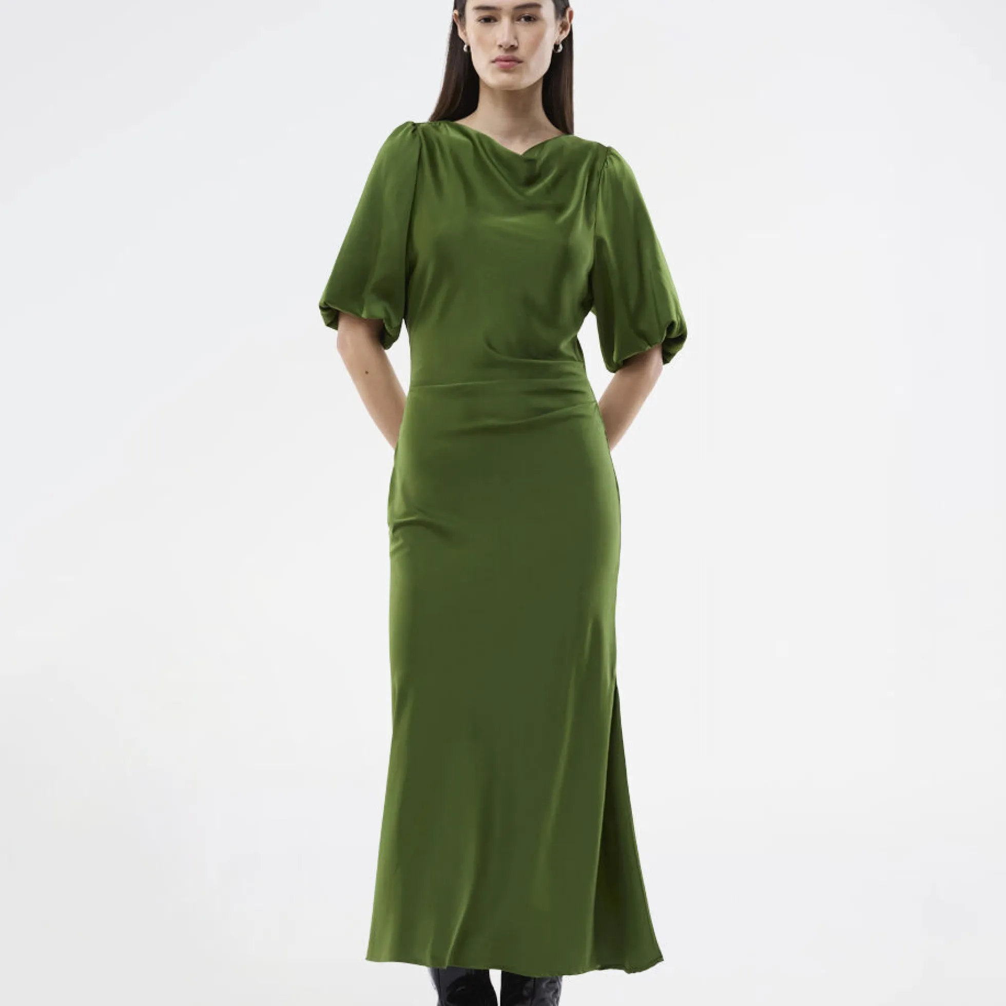 Tailormd SS dress, twist of lime
