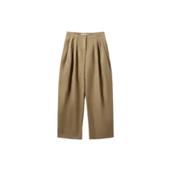 TAMARASW BARREL SHAPED TROUSERS, light brown
