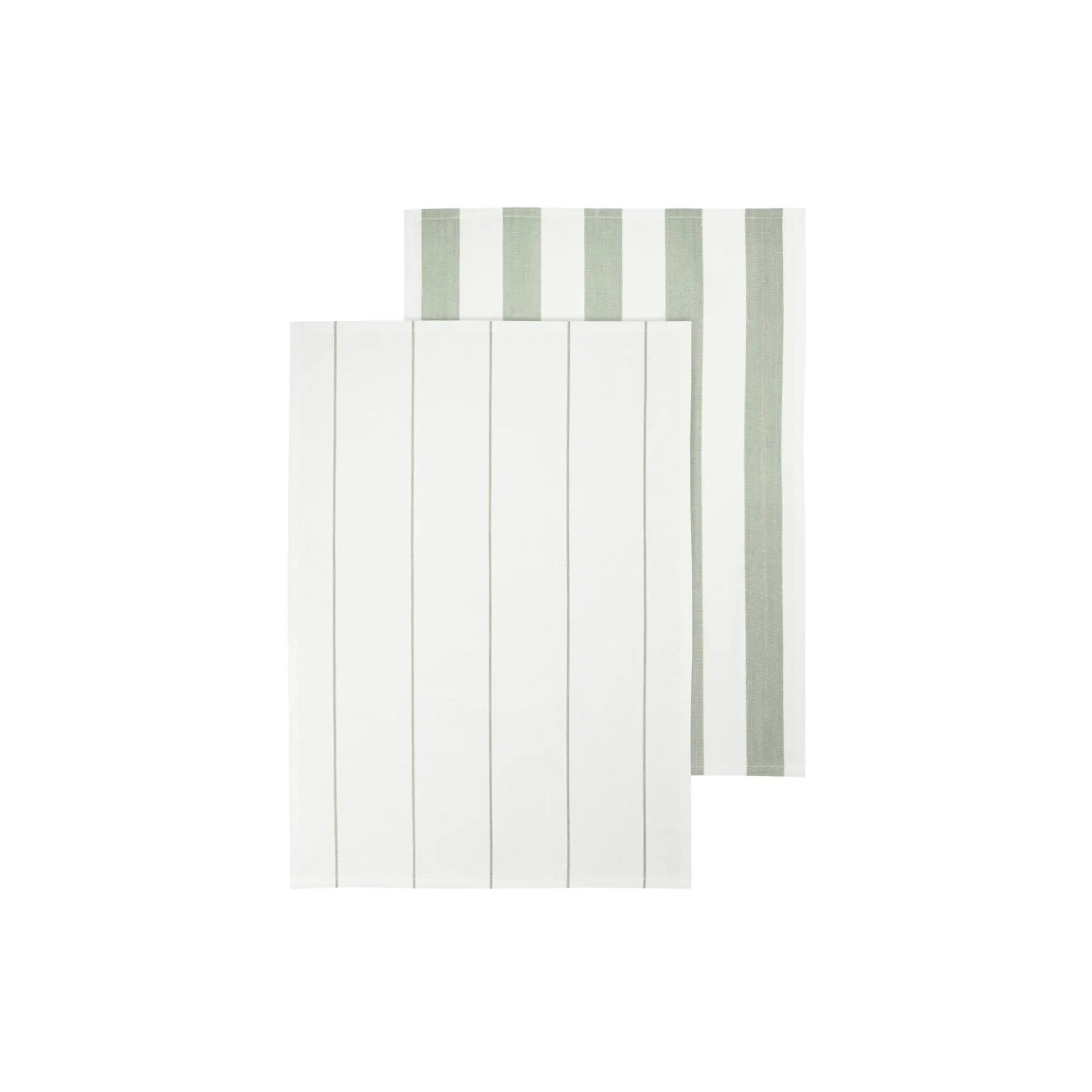 TAULO Viskestykkesæt Stribet, white/desert sage