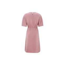 TDAya SS Blk Dress, rose tan