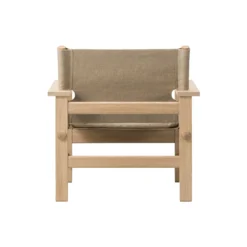 The Canvas Chair loungestol med hynde, sæbebehandlet eg/kanvas