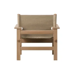 The Canvas Chair loungestol med hynde, olieret eg/kanvas