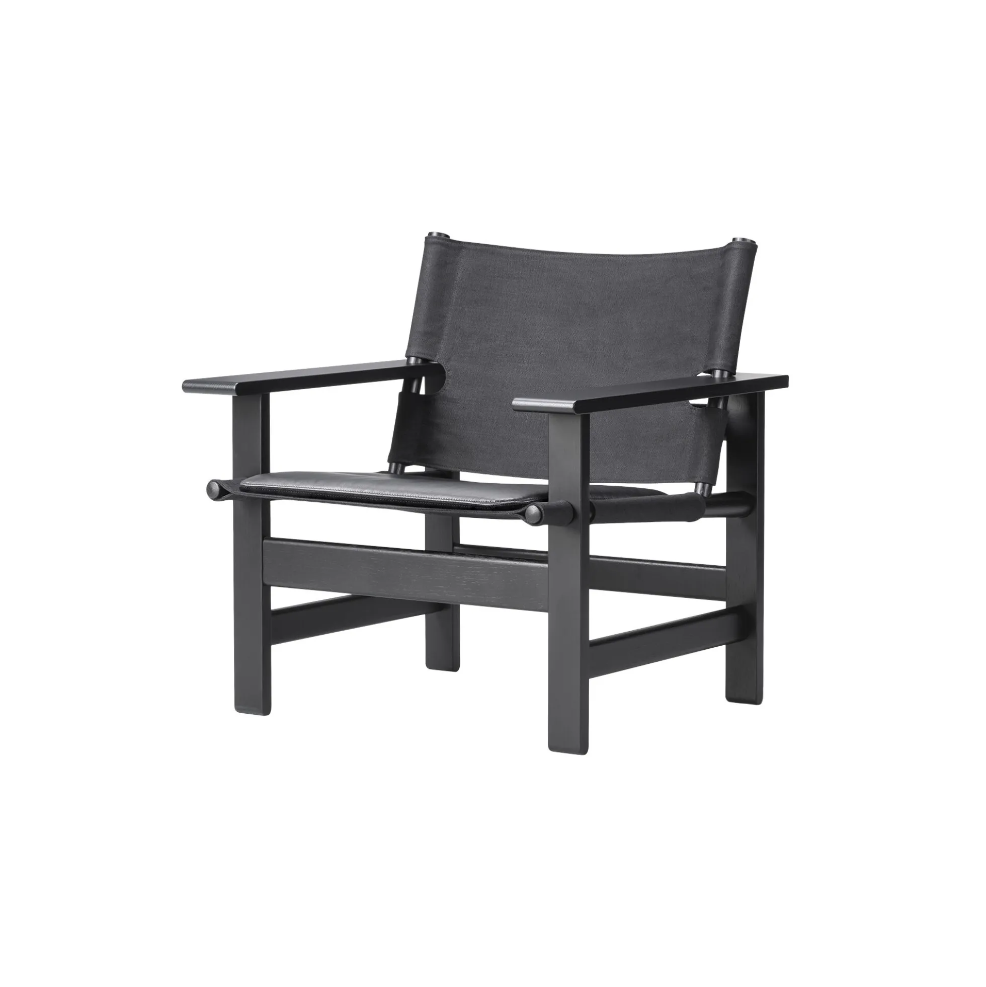 The Canvas Chair loungestol, sortlakeret eg/sort