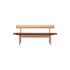 The Mogensen Bench bænk, sæbebehandlet eg/burnt sienna