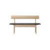 The Mogensen Bench bænk, sæbebehandlet eg/black