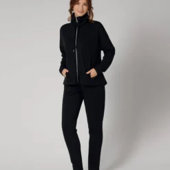 Thermal joggingbluse, black