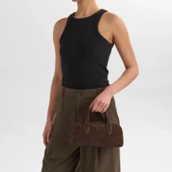 ThoraMBG Bag Suede, dark brown