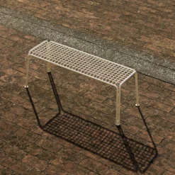 Thorvald SC112 Outdoor Bench, ivory