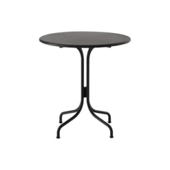 Thorvald SC96 Outdoor Café Table Round, warm black