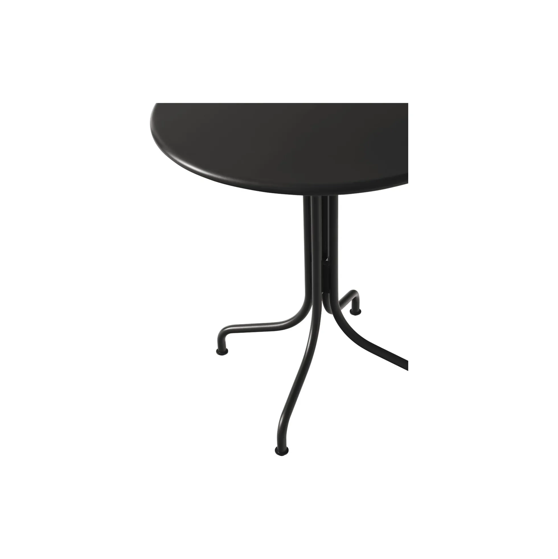 Thorvald SC96 Outdoor Café Table Round, warm black