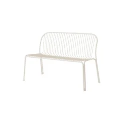 Thorvald SC111 Outdoor Dining Bench, ivory