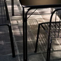 Thorvald SC113 Outdoor Dining Table, warm black