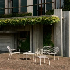 Thorvald SC110 Outdoor Lounge Sofa, ivory