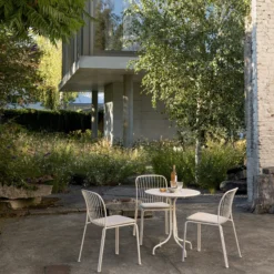 Thorvald SC94 Outdoor Side Chair, ivory