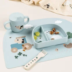 Tiny farm silikone tudkop 2 hanke, blue