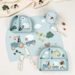 Tiny farm silikone tudkop 2 hanke, blue