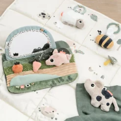 Tiny Farm tummy time sensorisk spejl, colour mix
