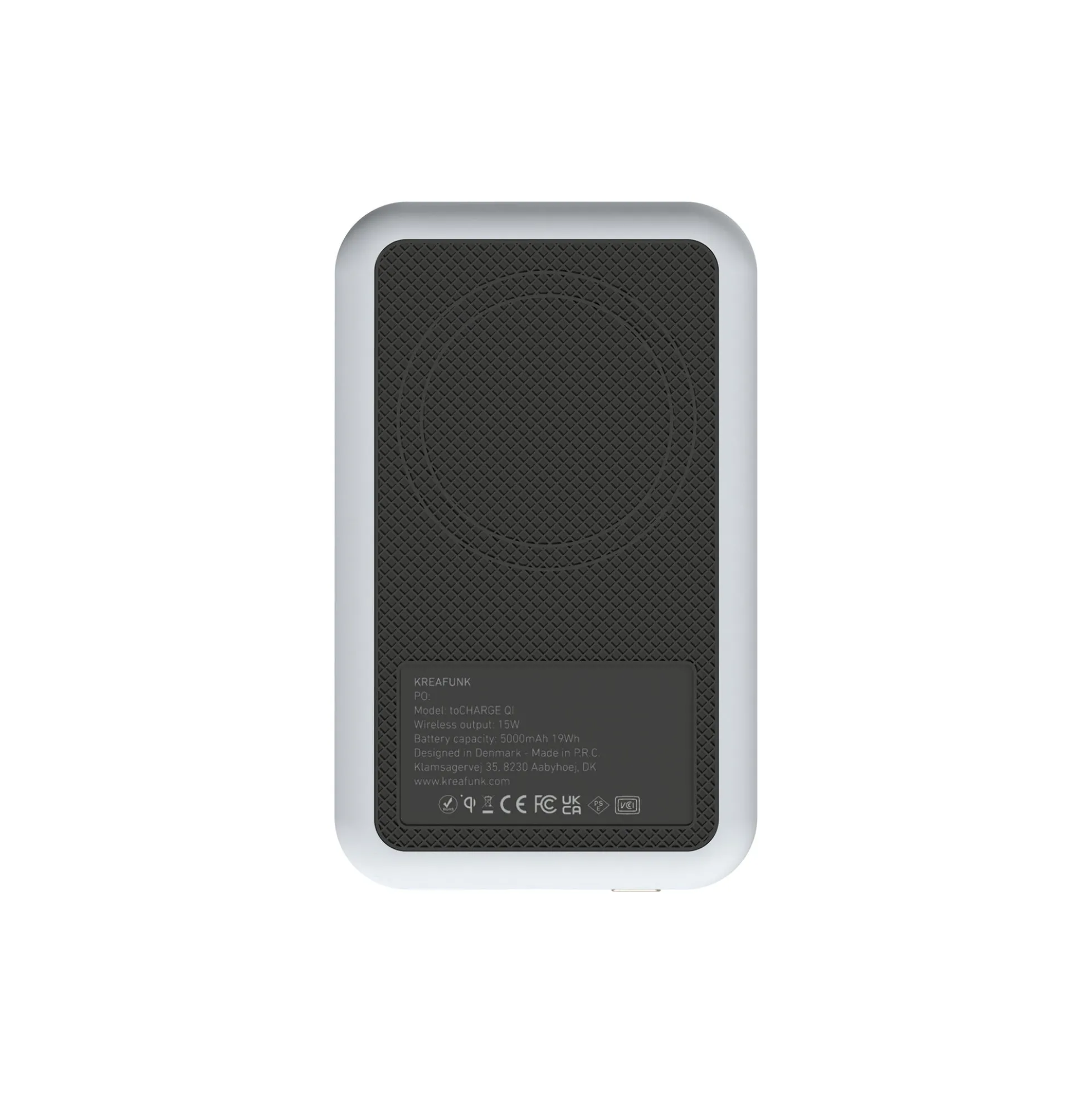 toCHARGE Qi trådløs powerbank