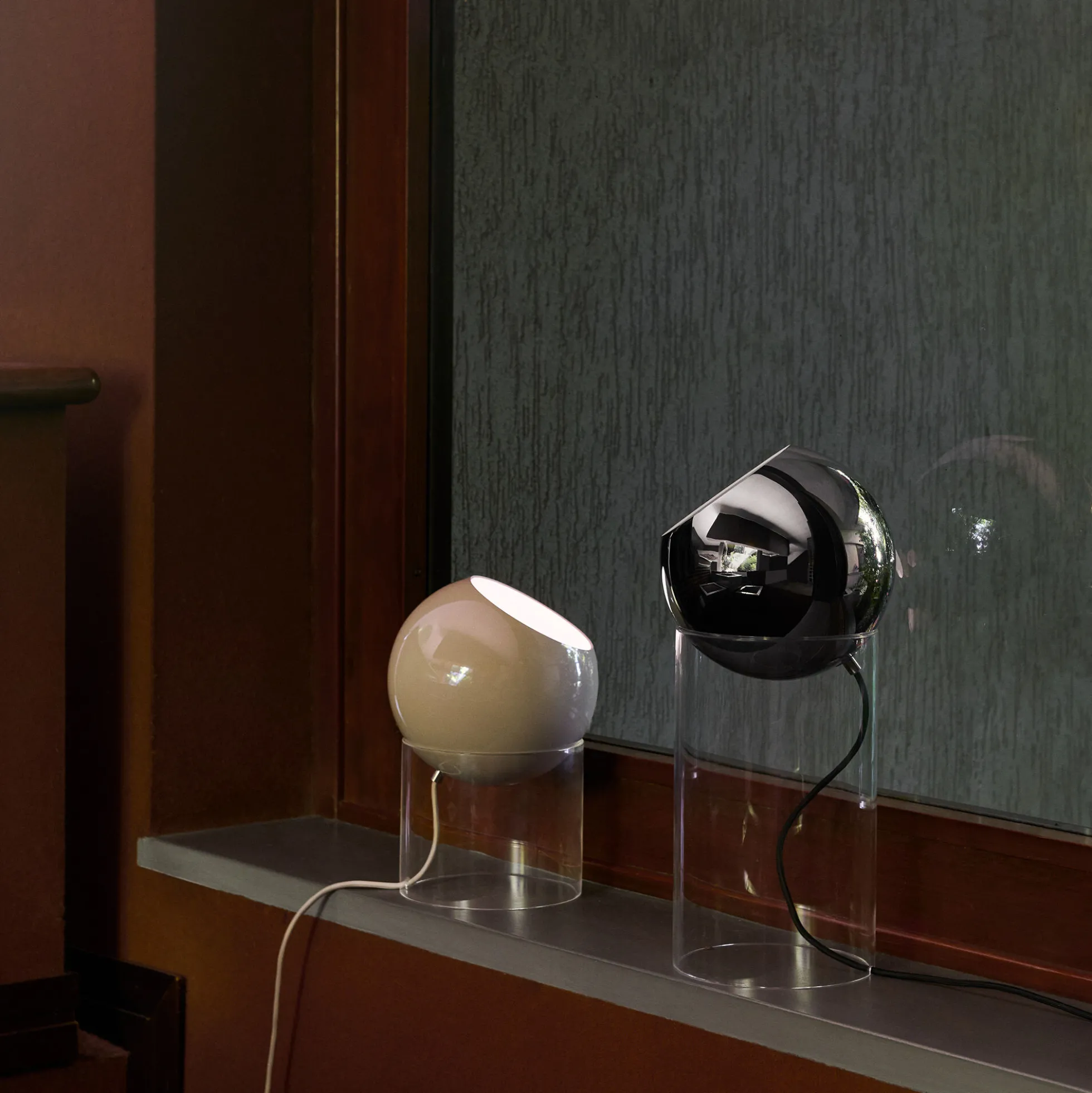 Topan VP14 Floor Lamp, chrome-plated