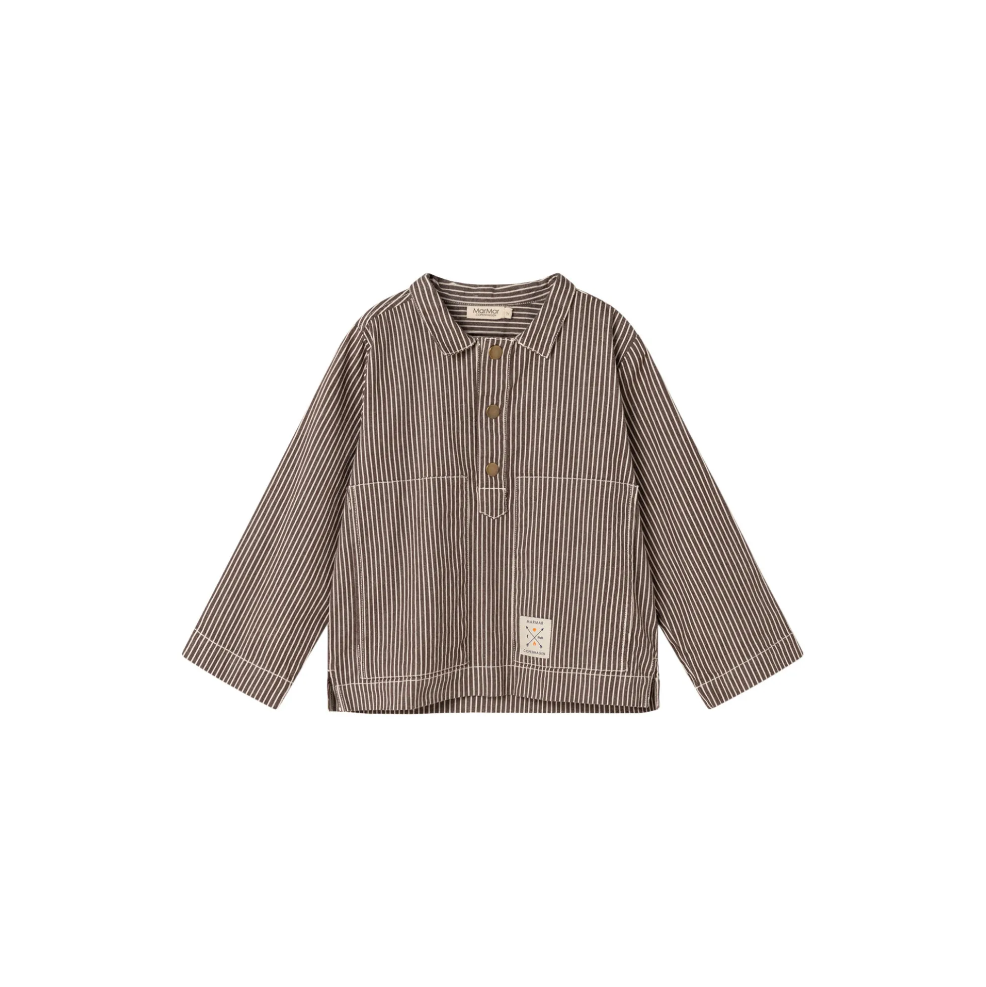 Tovan Shirt, dark brownie stripe