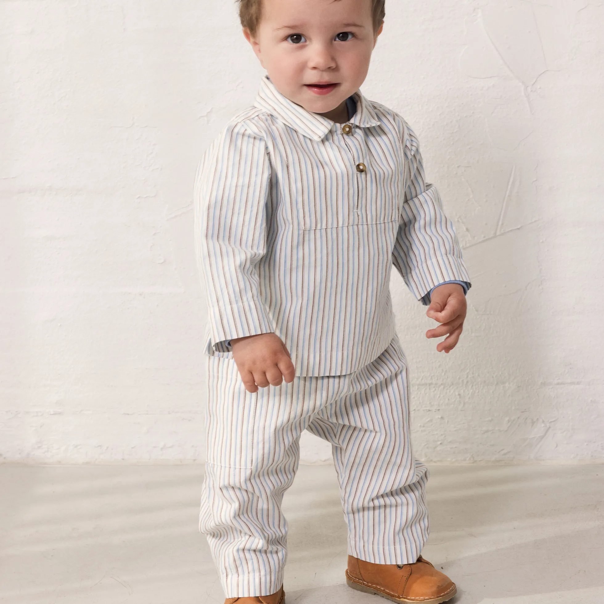 Tovas B Shirt, blue iris stripe