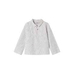 Tovas Shirt, blue iris stripe