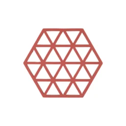 Triangles bordskåner, burned red