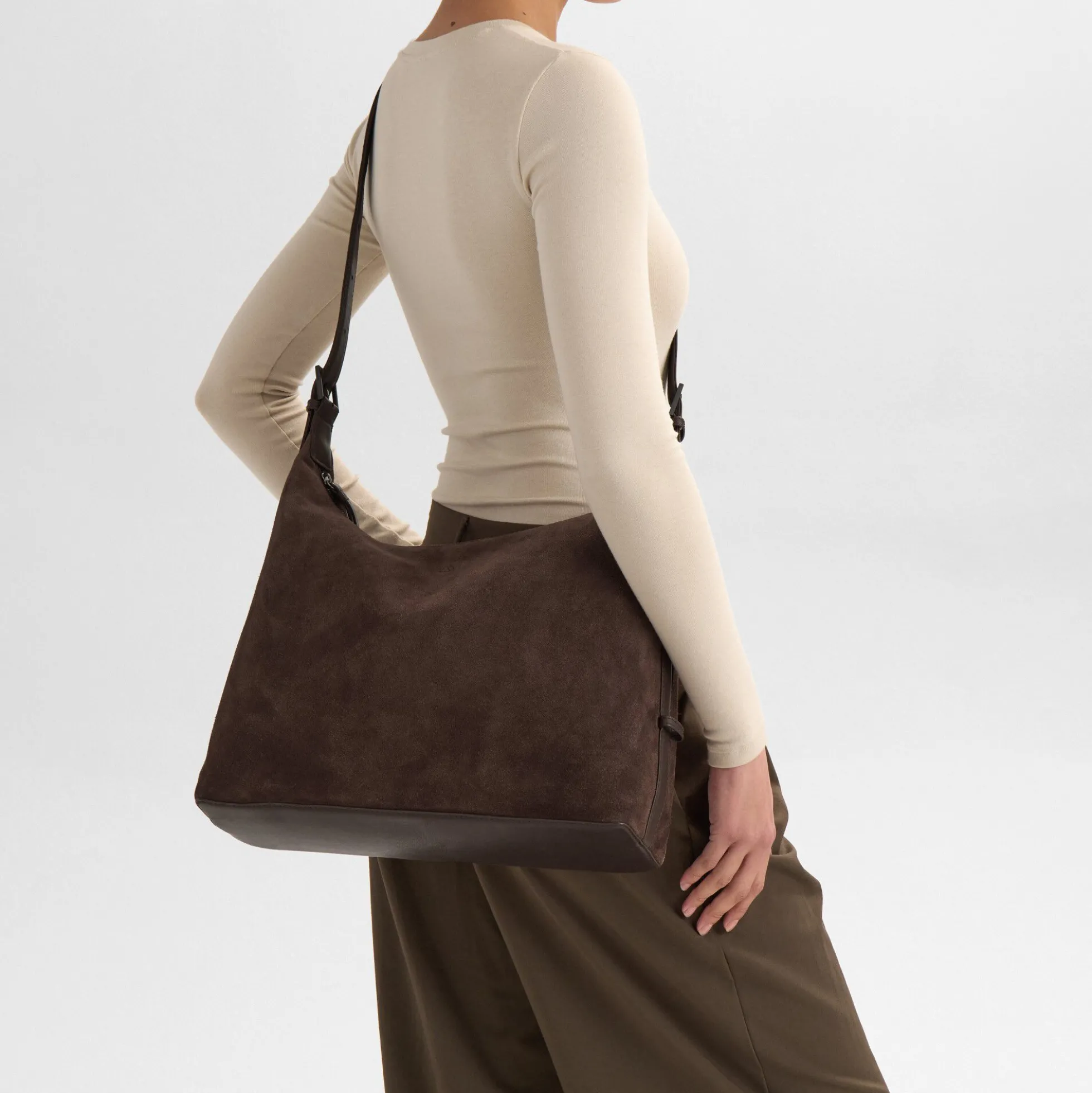 TribecaMBG Bag Suede, dark brown