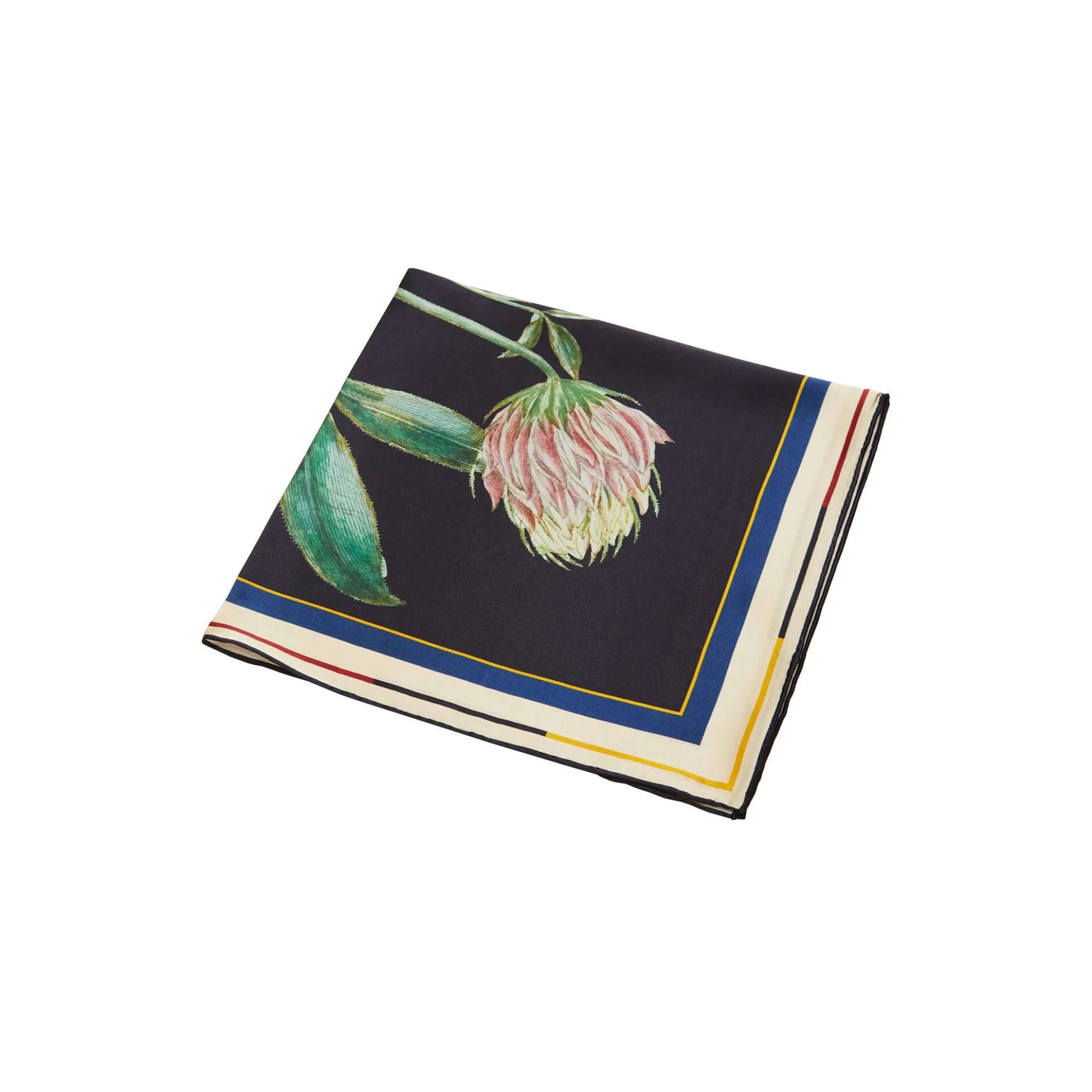 Trifolium silketørklæde, navy blue/golden sand