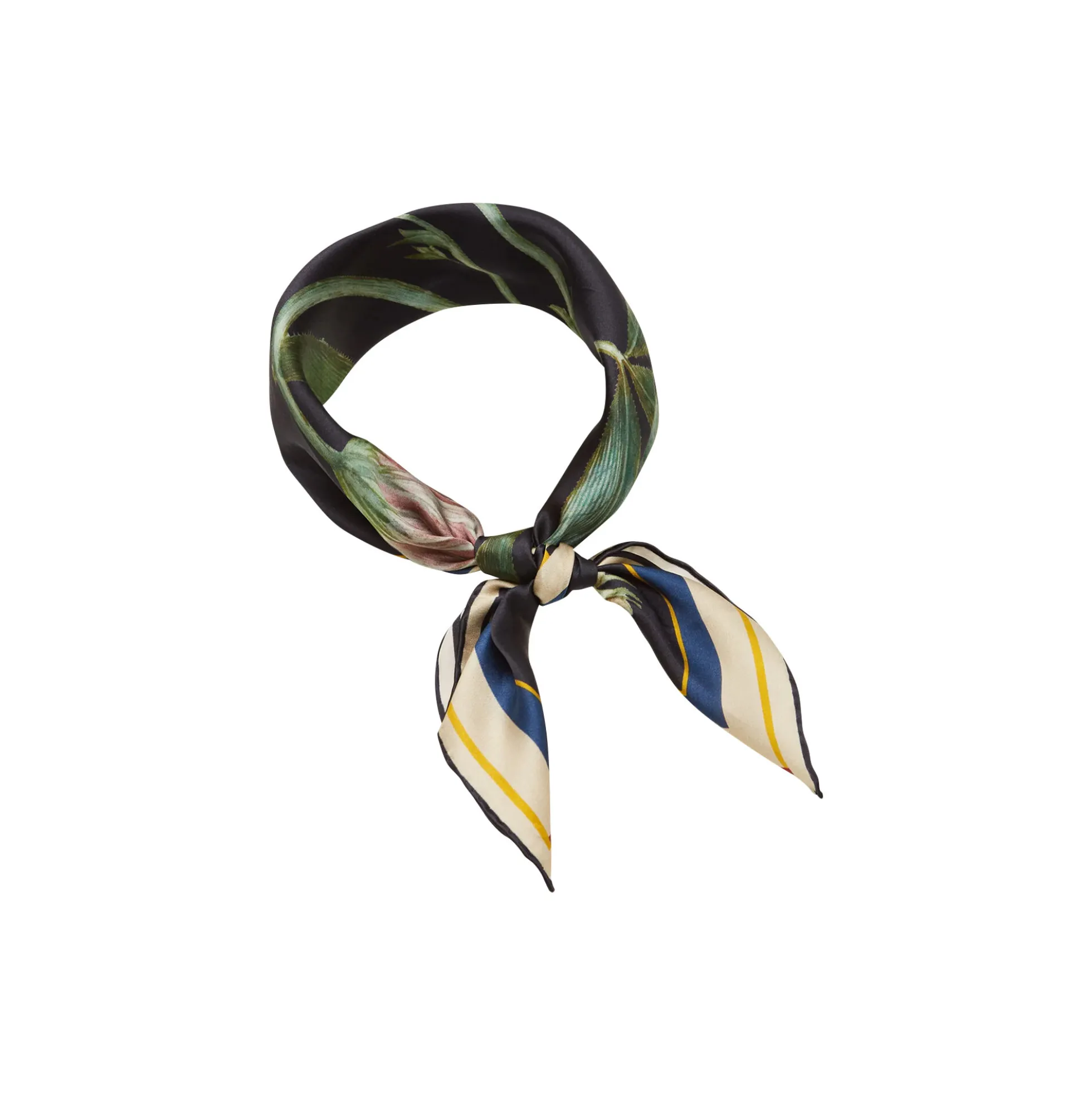 Trifolium silketørklæde, navy blue/golden sand
