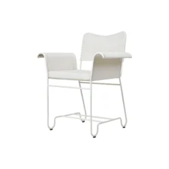 Tropique Dining Chair without Fringes, Leslie Limonta 06/classic white semi matt